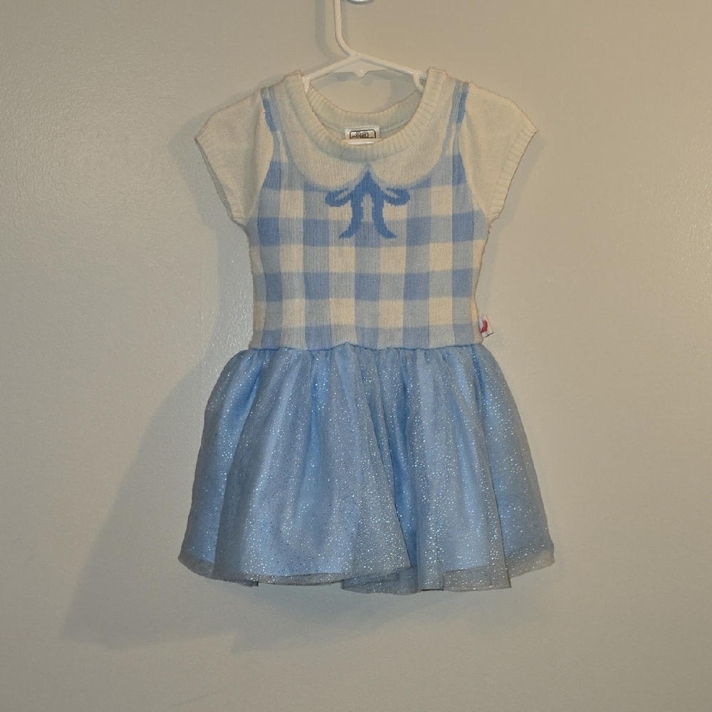 Dorothy Themed Blue and White Kids Dress The Wizard Of Oz LOT-O